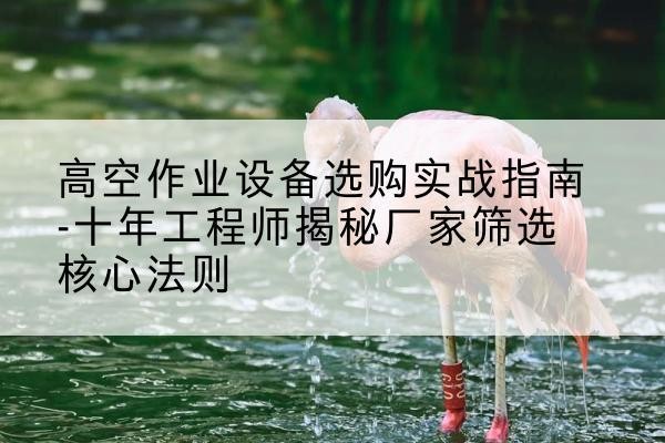湘阴剪叉式升降机厂家-高空作业设备选购实战指南-十年工程师揭秘厂家筛选核心法则