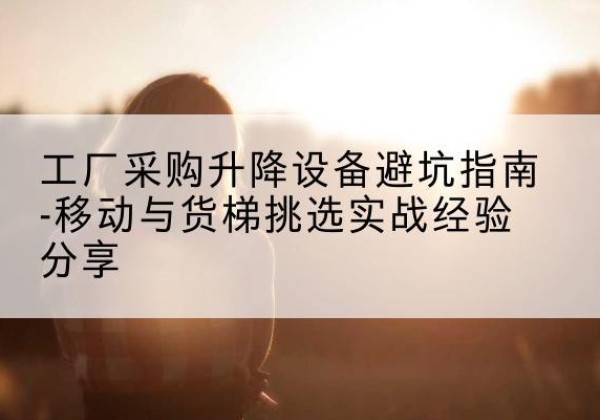 湘阴移动式升降机怎么选-工厂采购升降设备避坑指南-移动与货梯挑选实战经验分享